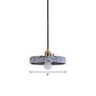 Daniela Modern Terrazzo Pendant - Adjustable Hanging Light With Rotary Switch