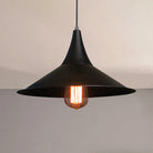 Isabella - Modern Conic Pendant Light (Black Or White) Black