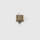 24K Gold and Hammered Brass Furniture Handles – Textured Cabinet Knobs and Pulls in Antique Silver and Old-Silver