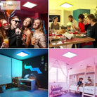 24W Smart Led Ceiling Light - Wifi App Control Double Layer Dimmable Cct Ultrathin Wall Lamp With