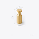 2pcs Simple Brass Wall Hooks – Gold Coat Key and Bag Holders for Home Storage A11 wall Hook