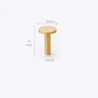2pcs Simple Brass Wall Hooks – Gold Coat Key and Bag Holders for Home Storage A5 wall Hook