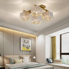Anya’s Modern Crystal Chandelier - Square Design Ceiling Light