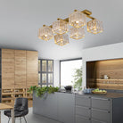 Anya’s Modern Crystal Chandelier - Square Design Ceiling Light