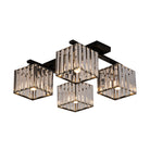 Anya’s Modern Crystal Chandelier - Square Design Ceiling Light