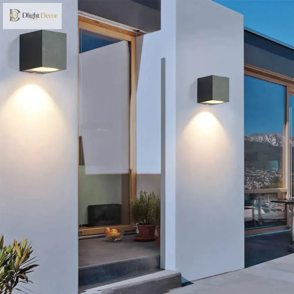 Déborah’s 3W/6W Led Aluminum Wall Lamp - Modern Square Outdoor Waterproof Sconce Bl22 Lamps