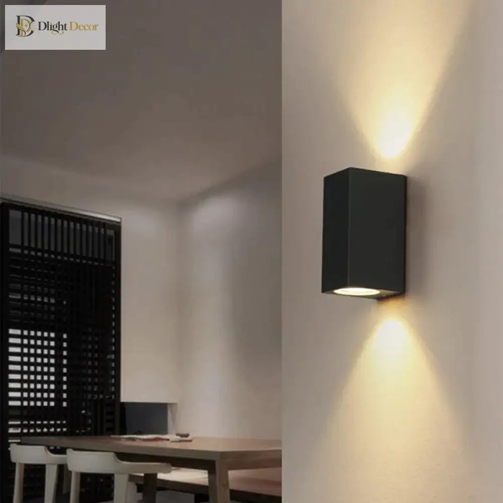Déborah’s 3W/6W Led Aluminum Wall Lamp - Modern Square Outdoor Waterproof Sconce Bl22 Lamps