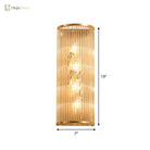 Modern Elegance Meets Warmth: Crystal Rod Wall Sconce