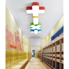 Colorful Symbol Shade Ceiling Light - Fun Led Kids Fixture For Bedrooms And Playrooms Yellow /