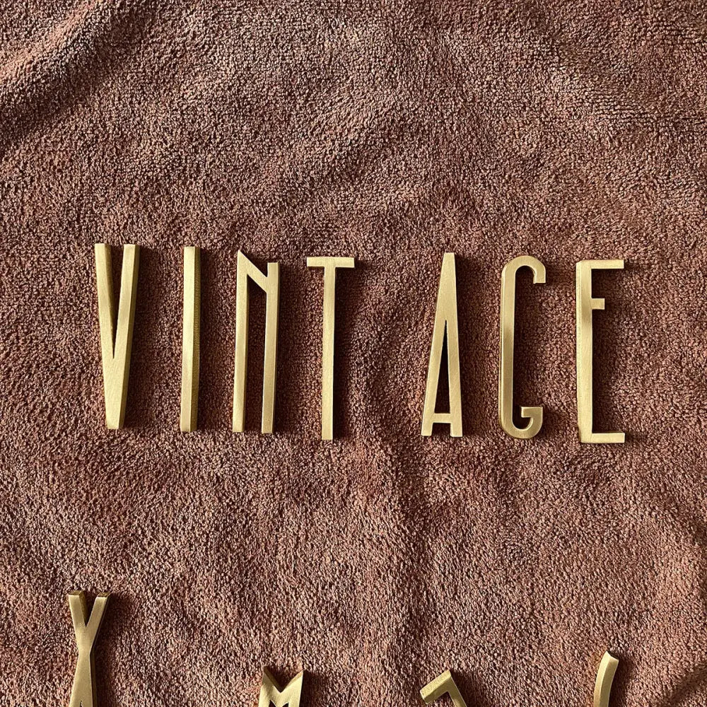 5mm Brass Letters – DIY Wall Decorative Name Signs for Business Shops and Doors A Brass Letters
