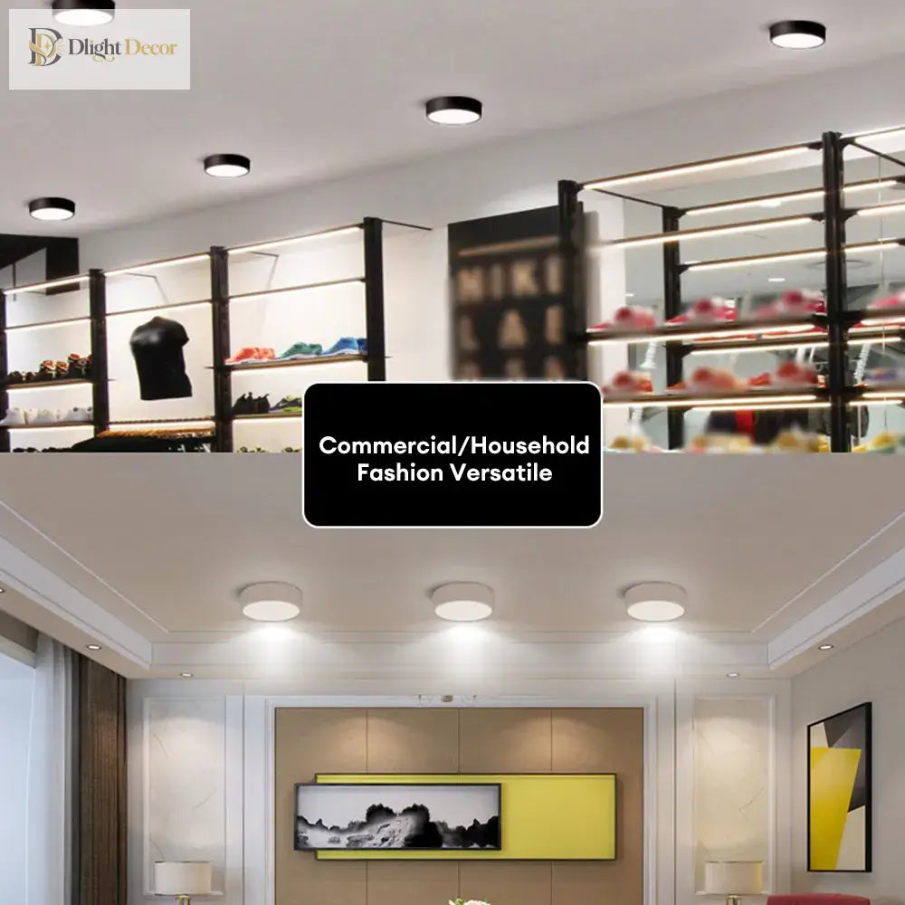 90 - 250V Led Ceiling Light - Choose From 5W Or 10W Surface Mounted Downlight For Stylish Indoor