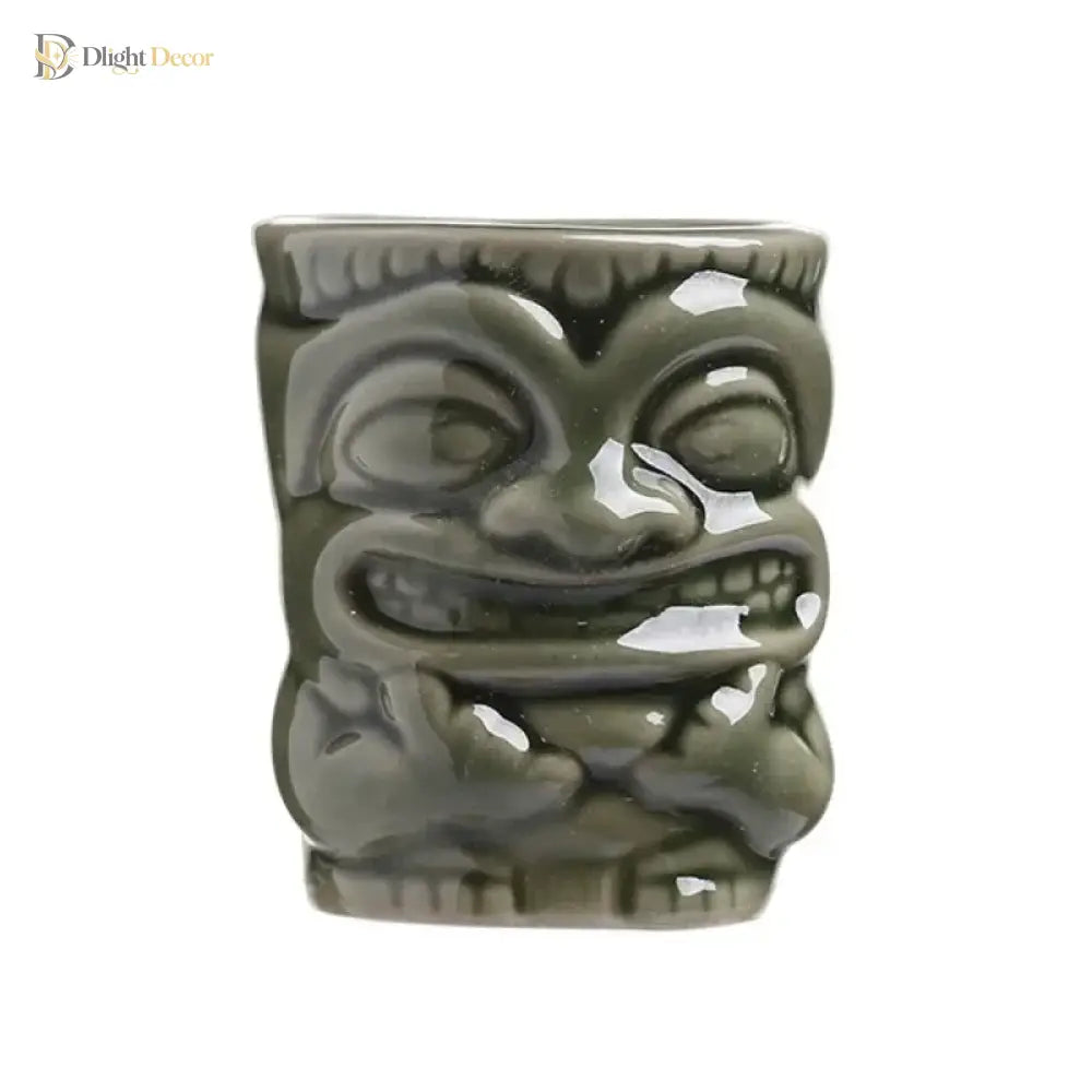 60ml Ceramic Tiki Mug – Hawaiian Cocktail Cup for Home Bars & Parties | Dlight Decor cups