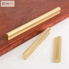 6pcs Solid Brass Cabinet Handles and Knobs – European Wardrobe Pulls and Drawer Bars Pulls
