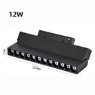 LED Embedded Magnetic Track Light - 6W/12W/18W/24W Folding Grille Spotlight 12W Folding Light / Cool white 6000K