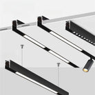 LED Embedded Magnetic Track Light - 6W/12W/18W/24W Folding Grille Spotlight ceiling light