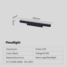 New Magnetic Track Light - Dimmable with Remote Control and 48V LED Ceiling Lamp floodlight 12w / Cool white 6000K