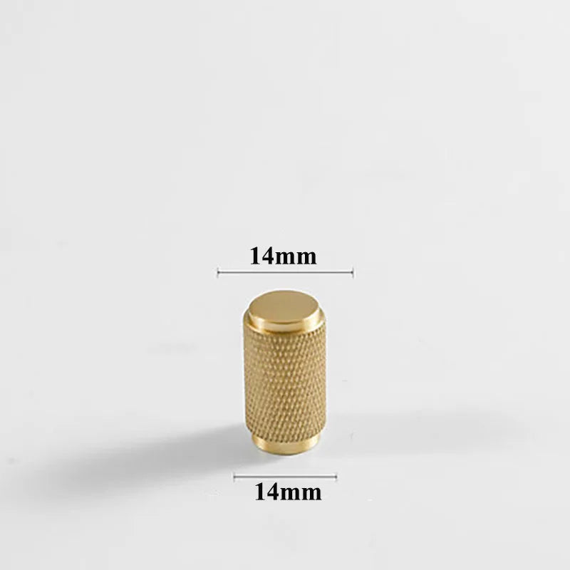Brass Textured Cabinet Handles – Knurled Wardrobe Pulls and Drawer Knobs for Chest Drawers 9005-014 Handles