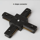 Led Track Light Rails 0.5M 2 Wire 3 Wire Connector Jointer Led Rail For Store Home Spotlight Lighting X Shape connector