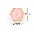 Modern Brass Shell Knobs – Colorful Cabinet Pulls for Wardrobes Dressers and Cupboards pink 29mm knob