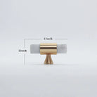 Natural Stone Cabinet Handles – Brass and Marble Wardrobe Knobs for Nordic Furniture white a Handles