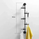 European Brass Wall Hook – 60cm Towel and Cloth Hanger for Bedroom and Washroom Storage 5-hooks 1 wall Hook