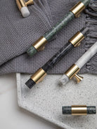 Natural Stone Cabinet Handles – Brass and Marble Wardrobe Knobs for Nordic Furniture Handles