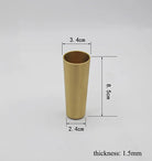 4pcs Brass Furniture Leg Covers – Chair Cups and Cabinet Tube Protectors for Tables Sofas and Wardrobes (62/85mm) 85mm