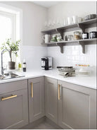 12x12mm Brass Wardrobe Handles – Modern Square Cabinet Pulls for Drawers and Dressers (50mm-380mm) Handles