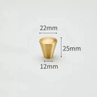 Modern Simple Solid Brass Cabinet Knobs – Wardrobe Handles and Kitchen Pulls 9 Knobs