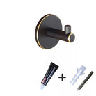 Brass Wall Hook – Gold and Black Towel Hanger for Bathroom Kitchen and Bedroom Storage black with gold 1 wall Hook