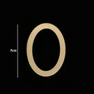 Golden Brass Door Numbers – Custom Decorative Wall Figures for Villas Hotels and Dormitories (5cm/7cm) 5cm