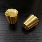 Solid Brass Flower Cabinet Knobs – Single Hole Drawer Handles for Wardrobes and Dressers knob