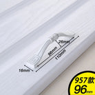 European Ivory White Cabinet Handle – Elegant Zinc Alloy Drawer Pulls for Dressers Closets and Cupboards (96mm) 957-96