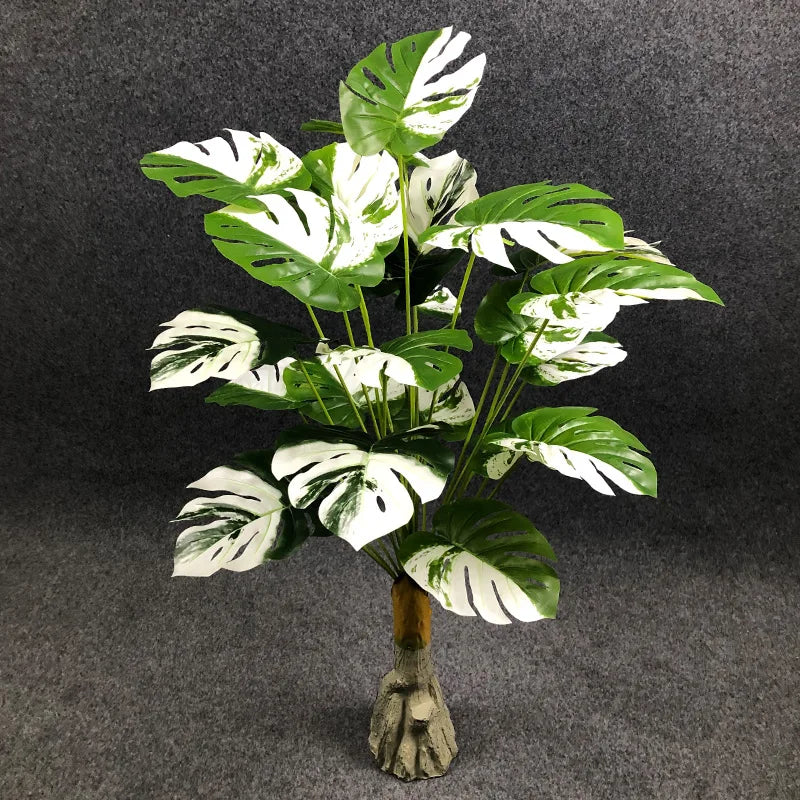 Dlight Decor White Monstera Palm for Bold Floor Styling A / 95cm 24 Leaves