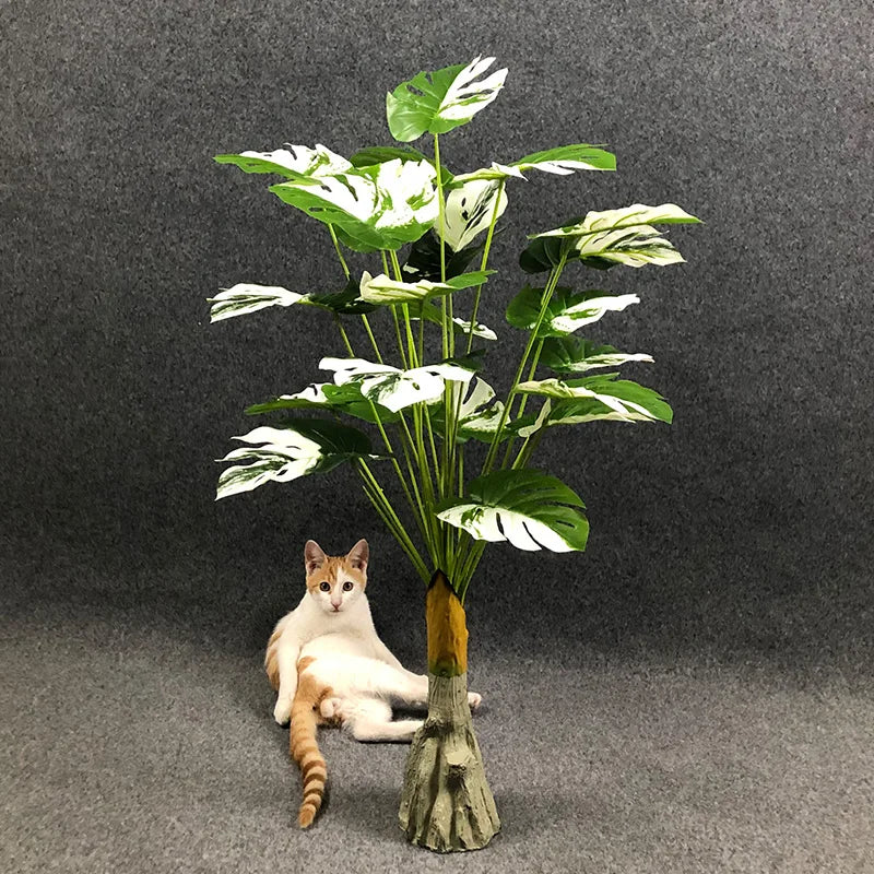 Dlight Decor White Monstera Palm for Bold Floor Styling