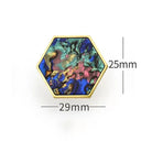 Modern Brass Shell Knobs – Colorful Cabinet Pulls for Wardrobes Dressers and Cupboards color 29mm knob