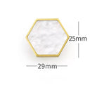 Modern Brass Shell Knobs – Colorful Cabinet Pulls for Wardrobes Dressers and Cupboards white B 29mm knob