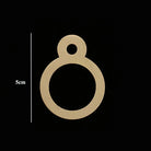 Golden Brass Door Numbers – Custom Decorative Wall Figures for Villas Hotels and Dormitories (5cm/7cm) 5cm 8