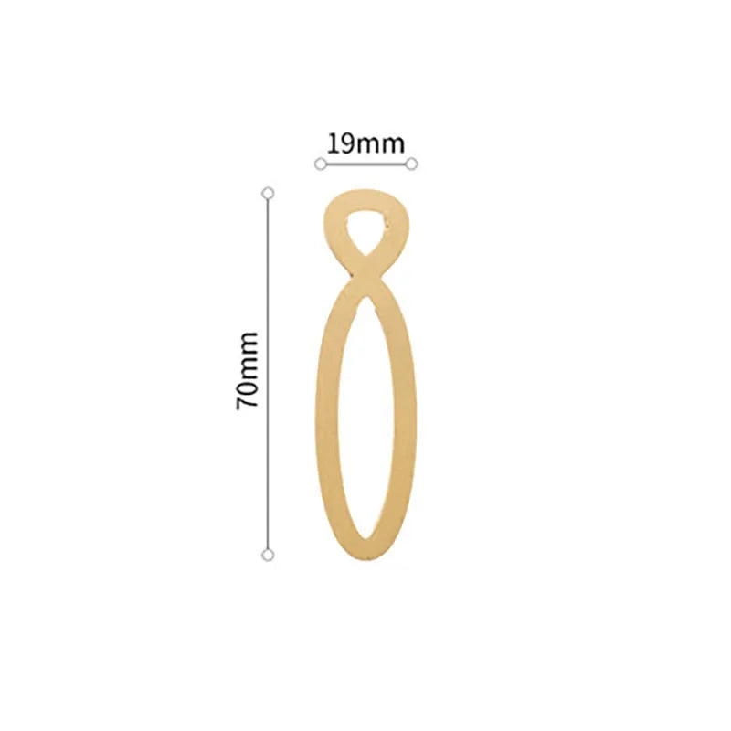 Golden Brass Door Numbers – Custom Decorative Wall Figures for Villas Hotels and Dormitories (5cm/7cm) 7cm 8