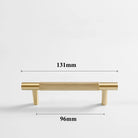 Cutting Diamond Knurled Brass Cabinet Handles – Textured Wardrobe Pulls and Drawer Knobs BB 131mm length Handles