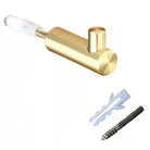 Brass Wall Hook – Gold and Black Towel Hanger for Bathroom Kitchen and Bedroom Storage brass gold 1 wall Hook