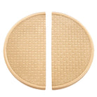 Gold Round Brass Cabinet Handles – Textured Braided Pattern Pulls for Wardrobes Bookcases and Wine Cabinets Knob