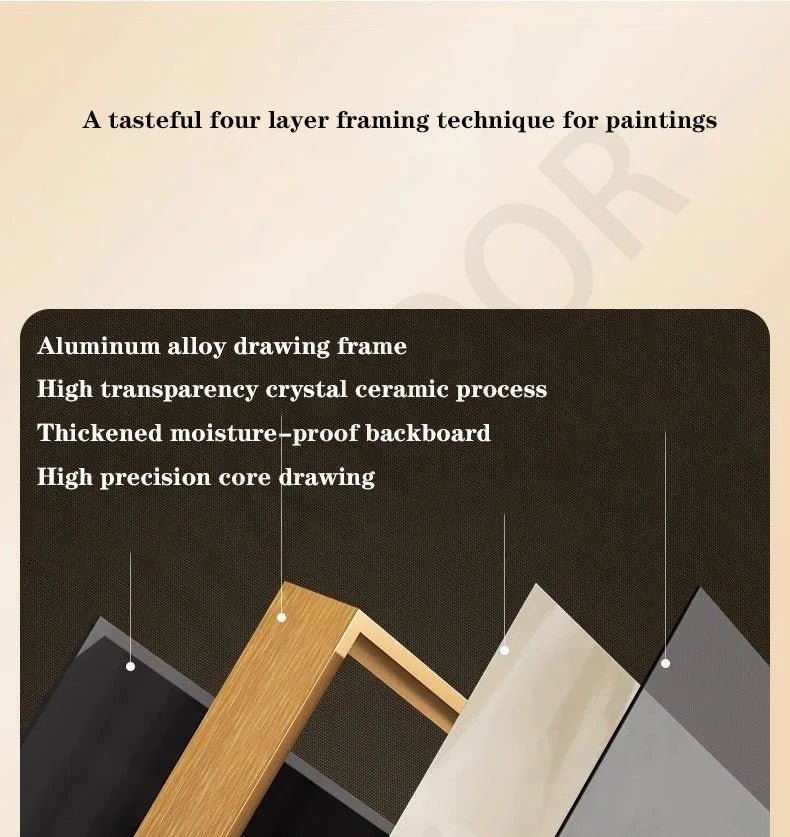 Dlight Decor Crystal Porcelain LED Wall Mural Light Wall Art