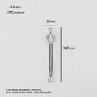 Nordic Brass Humanoid Cabinet Handle – Modern Luxury Drawer Pulls for Wardrobes and Cabinets (Single Hole) silvery