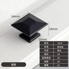 Modern Zinc Alloy Drawer Knobs - Single Hole Cabinet Handles for Dresser and Shoe Cabinets C Knobs