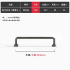 Antique Zinc Alloy Drawer and Cabinet Handles – Retro Bronze Vintage Style Ancient silver 128mm Handles