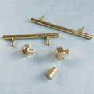 Nordic Handmade Brass Hammered Cabinet Handles – High-End Pulls for Drawers Wardrobes and Kitchen Furniture Knobs