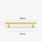 Gold Brass Cabinet Handles – Liner Knobs and Kitchen Drawer Bar Pulls for Furniture gold 260mm Handles