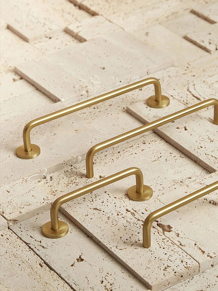 Modern Brass Furniture Bar Handles – Stylish Cabinet Pulls and Towel Bars (7mm Solid Brass) Handles