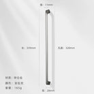 Modern Zinc Alloy Cabinet Handles - Kitchen Drawer Knobs for Wardrobes and Furniture Nickel drawing 320mm Handles